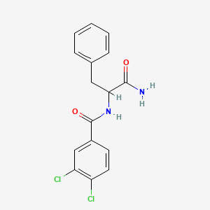molecular formula C16H14Cl2N2O2 B4195779 N-(3,4-dichlorobenzoyl)phenylalaninamide 