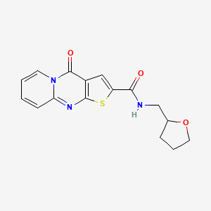 molecular formula C16H15N3O3S B4195788 4-oxo-N-(tetrahydro-2-furanylmethyl)-4H-pyrido[1,2-a]thieno[2,3-d]pyrimidine-2-carboxamide 