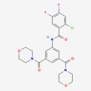 N-[3,5-bis(morpholine-4-carbonyl)phenyl]-2-chloro-4,5-difluorobenzamide