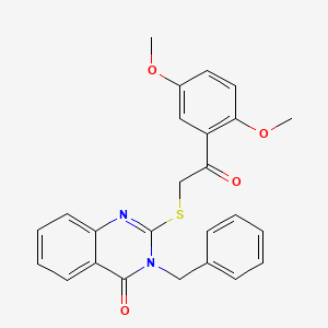 molecular formula C25H22N2O4S B4195795 3-benzyl-2-{[2-(2,5-dimethoxyphenyl)-2-oxoethyl]thio}-4(3H)-quinazolinone 