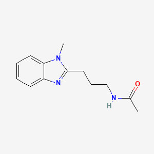 molecular formula C13H17N3O B4195818 N-[3-(1-methyl-1H-benzimidazol-2-yl)propyl]acetamide 