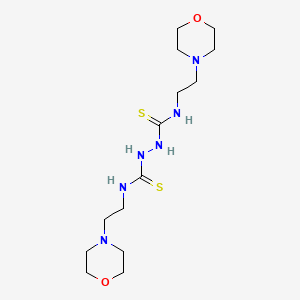 molecular formula C14H28N6O2S2 B4195836 N,N'-bis[2-(4-morpholinyl)ethyl]-1,2-hydrazinedicarbothioamide 