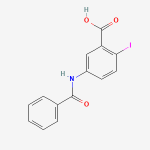 molecular formula C14H10INO3 B4195877 5-(benzoylamino)-2-iodobenzoic acid 
