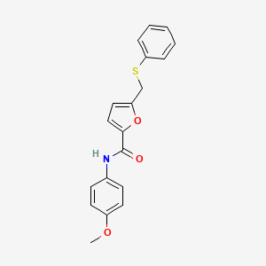 N-(4-methoxyphenyl)-5-[(phenylthio)methyl]-2-furamide