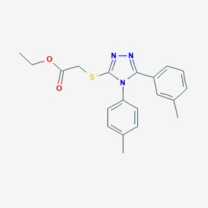 ethyl {[5-(3-methylphenyl)-4-(4-methylphenyl)-4H-1,2,4-triazol-3-yl]sulfanyl}acetate