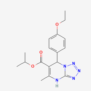 molecular formula C17H21N5O3 B4195902 isopropyl 7-(4-ethoxyphenyl)-5-methyl-4,7-dihydrotetrazolo[1,5-a]pyrimidine-6-carboxylate 