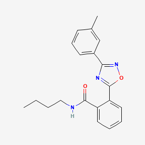 molecular formula C20H21N3O2 B4195905 N-butyl-2-[3-(3-methylphenyl)-1,2,4-oxadiazol-5-yl]benzamide 