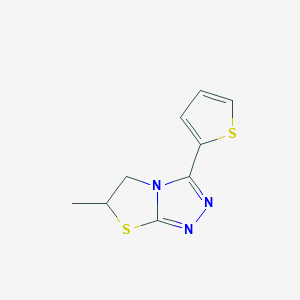 molecular formula C9H9N3S2 B4195949 6-methyl-3-(2-thienyl)-5,6-dihydro[1,3]thiazolo[2,3-c][1,2,4]triazole 