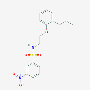 molecular formula C17H20N2O5S B4195959 3-nitro-N-[2-(2-propylphenoxy)ethyl]benzenesulfonamide 