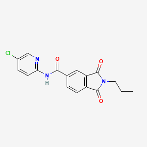 N-(5-chloro-2-pyridinyl)-1,3-dioxo-2-propyl-5-isoindolinecarboxamide