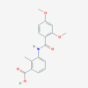 molecular formula C17H17NO5 B4196207 3-[(2,4-dimethoxybenzoyl)amino]-2-methylbenzoic acid 