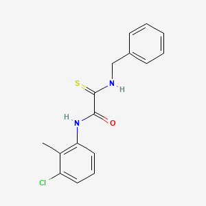 molecular formula C16H15ClN2OS B4196244 2-(benzylamino)-N-(3-chloro-2-methylphenyl)-2-thioxoacetamide 