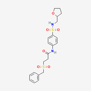 3-(benzylsulfonyl)-N-(4-{[(tetrahydro-2-furanylmethyl)amino]sulfonyl}phenyl)propanamide