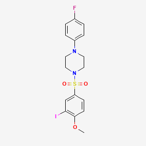 1-(4-fluorophenyl)-4-[(3-iodo-4-methoxyphenyl)sulfonyl]piperazine