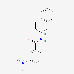 molecular formula C17H18N2O3 B4196351 N-(1-benzylpropyl)-3-nitrobenzamide 