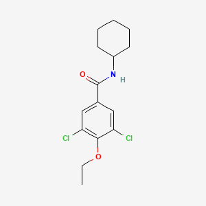 molecular formula C15H19Cl2NO2 B4196388 3,5-dichloro-N-cyclohexyl-4-ethoxybenzamide 