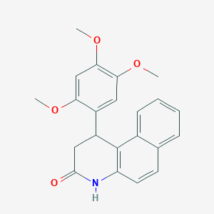 molecular formula C22H21NO4 B4196413 1-(2,4,5-trimethoxyphenyl)-1,4-dihydrobenzo[f]quinolin-3(2H)-one 