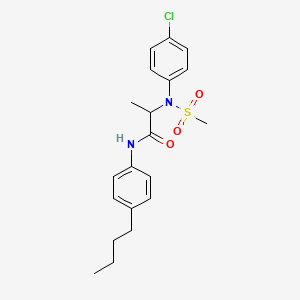 N~1~-(4-butylphenyl)-N~2~-(4-chlorophenyl)-N~2~-(methylsulfonyl)alaninamide