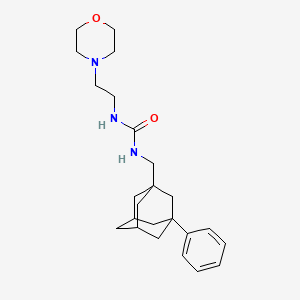molecular formula C24H35N3O2 B4196491 N-[2-(4-morpholinyl)ethyl]-N'-[(3-phenyl-1-adamantyl)methyl]urea 