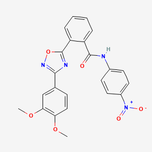 2-[3-(3,4-dimethoxyphenyl)-1,2,4-oxadiazol-5-yl]-N-(4-nitrophenyl)benzamide