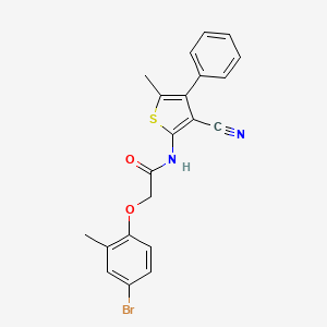 molecular formula C21H17BrN2O2S B4196580 2-(4-bromo-2-methylphenoxy)-N-(3-cyano-5-methyl-4-phenyl-2-thienyl)acetamide 