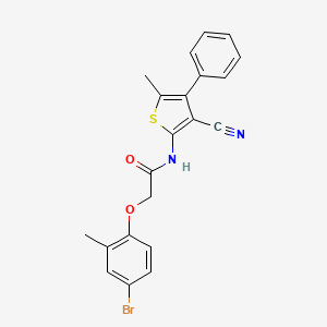 2-(4-bromo-2-methylphenoxy)-N-(3-cyano-5-methyl-4-phenyl-2-thienyl)acetamide