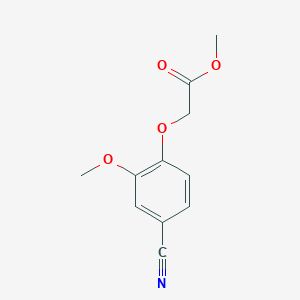 molecular formula C11H11NO4 B4196641 methyl (4-cyano-2-methoxyphenoxy)acetate 