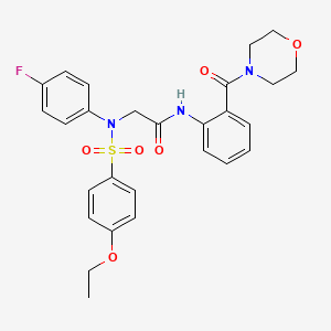 N~2~-[(4-ethoxyphenyl)sulfonyl]-N~2~-(4-fluorophenyl)-N~1~-[2-(4-morpholinylcarbonyl)phenyl]glycinamide