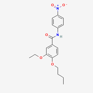 molecular formula C19H22N2O5 B4196694 4-butoxy-3-ethoxy-N-(4-nitrophenyl)benzamide 