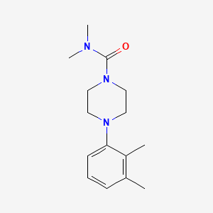 molecular formula C15H23N3O B4196733 4-(2,3-dimethylphenyl)-N,N-dimethyl-1-piperazinecarboxamide 