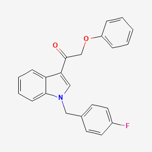 molecular formula C23H18FNO2 B4196741 1-[1-(4-fluorobenzyl)-1H-indol-3-yl]-2-phenoxyethanone 