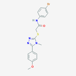 N-(4-bromophenyl)-2-{[5-(4-methoxyphenyl)-4-methyl-4H-1,2,4-triazol-3-yl]sulfanyl}acetamide