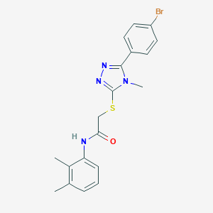 2-{[5-(4-bromophenyl)-4-methyl-4H-1,2,4-triazol-3-yl]sulfanyl}-N-(2,3-dimethylphenyl)acetamide