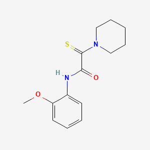 N-(2-methoxyphenyl)-2-(1-piperidinyl)-2-thioxoacetamide