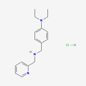 molecular formula C17H24ClN3 B4196945 N,N-diethyl-4-{[(2-pyridinylmethyl)amino]methyl}aniline hydrochloride 