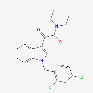 molecular formula C21H20Cl2N2O2 B4196970 2-[1-(2,4-dichlorobenzyl)-1H-indol-3-yl]-N,N-diethyl-2-oxoacetamide 