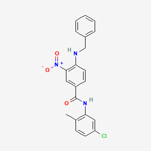 molecular formula C21H18ClN3O3 B4196997 4-(benzylamino)-N-(5-chloro-2-methylphenyl)-3-nitrobenzamide 