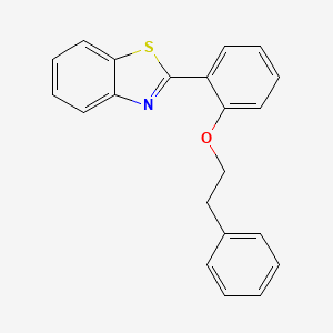 molecular formula C21H17NOS B4197016 2-[2-(2-phenylethoxy)phenyl]-1,3-benzothiazole 