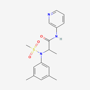 N~2~-(3,5-dimethylphenyl)-N~2~-(methylsulfonyl)-N~1~-3-pyridinylalaninamide