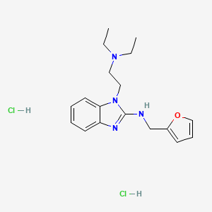 molecular formula C18H26Cl2N4O B4197068 1-[2-(diethylamino)ethyl]-N-(2-furylmethyl)-1H-benzimidazol-2-amine dihydrochloride 