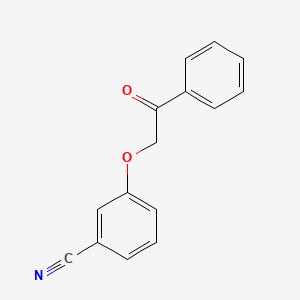 molecular formula C15H11NO2 B4197126 3-(2-oxo-2-phenylethoxy)benzonitrile 