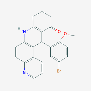 12-(5-bromo-2-methoxyphenyl)-8,9,10,12-tetrahydrobenzo[b]-4,7-phenanthrolin-11(7H)-one