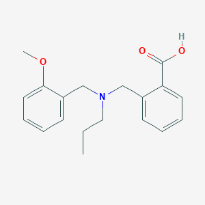molecular formula C19H23NO3 B4197179 2-{[(2-methoxybenzyl)(propyl)amino]methyl}benzoic acid 