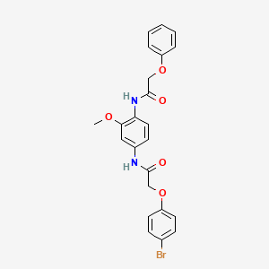 2-(4-bromophenoxy)-N-{3-methoxy-4-[(phenoxyacetyl)amino]phenyl}acetamide