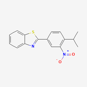 molecular formula C16H14N2O2S B4197248 2-(4-isopropyl-3-nitrophenyl)-1,3-benzothiazole 