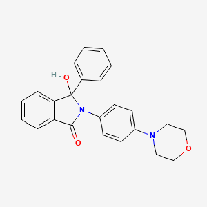 molecular formula C24H22N2O3 B4197261 3-hydroxy-2-[4-(4-morpholinyl)phenyl]-3-phenyl-1-isoindolinone 