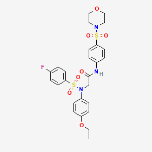 N~2~-(4-ethoxyphenyl)-N~2~-[(4-fluorophenyl)sulfonyl]-N~1~-[4-(4-morpholinylsulfonyl)phenyl]glycinamide