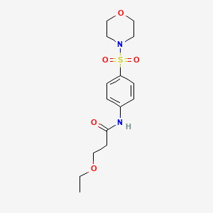 3-ethoxy-N-[4-(4-morpholinylsulfonyl)phenyl]propanamide