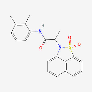 molecular formula C21H20N2O3S B4197358 N-(2,3-dimethylphenyl)-2-(1,1-dioxido-2H-naphtho[1,8-cd]isothiazol-2-yl)propanamide 