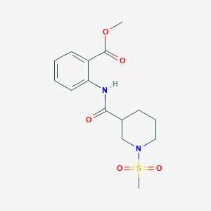 methyl 2-({[1-(methylsulfonyl)-3-piperidinyl]carbonyl}amino)benzoate
